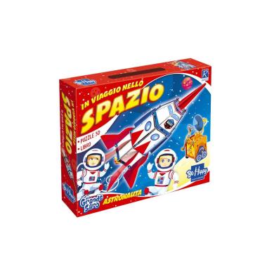 In viaggio nello spazio puzzle 3d e libro