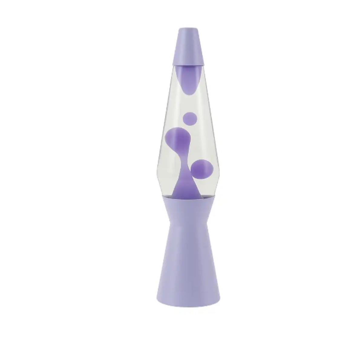 Lampada lava spaceship viola pastello