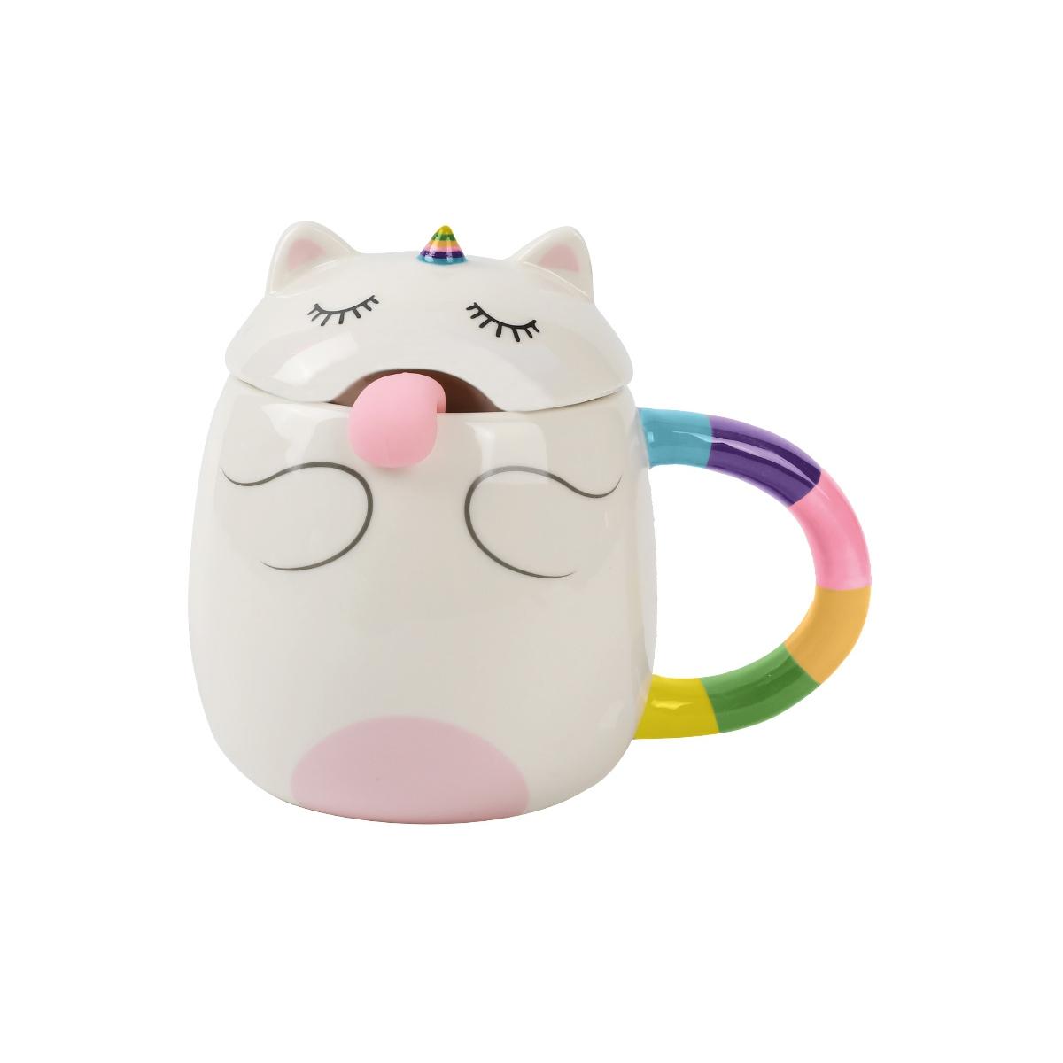 Tazza con lingua unicorno