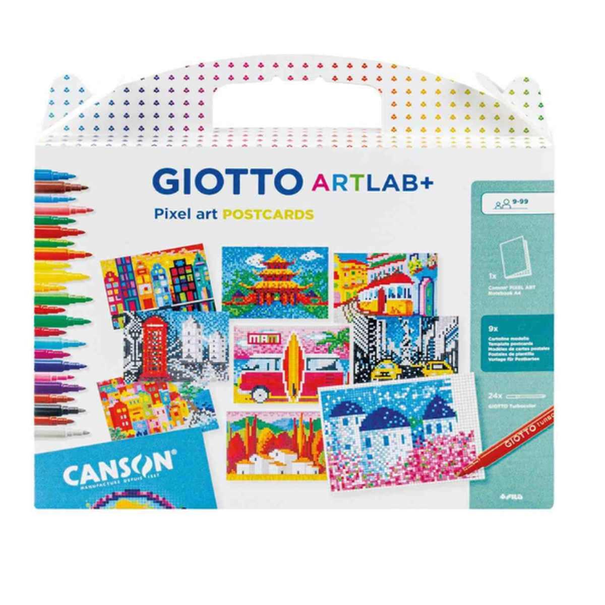 Giotto artlab + pixel art pop art