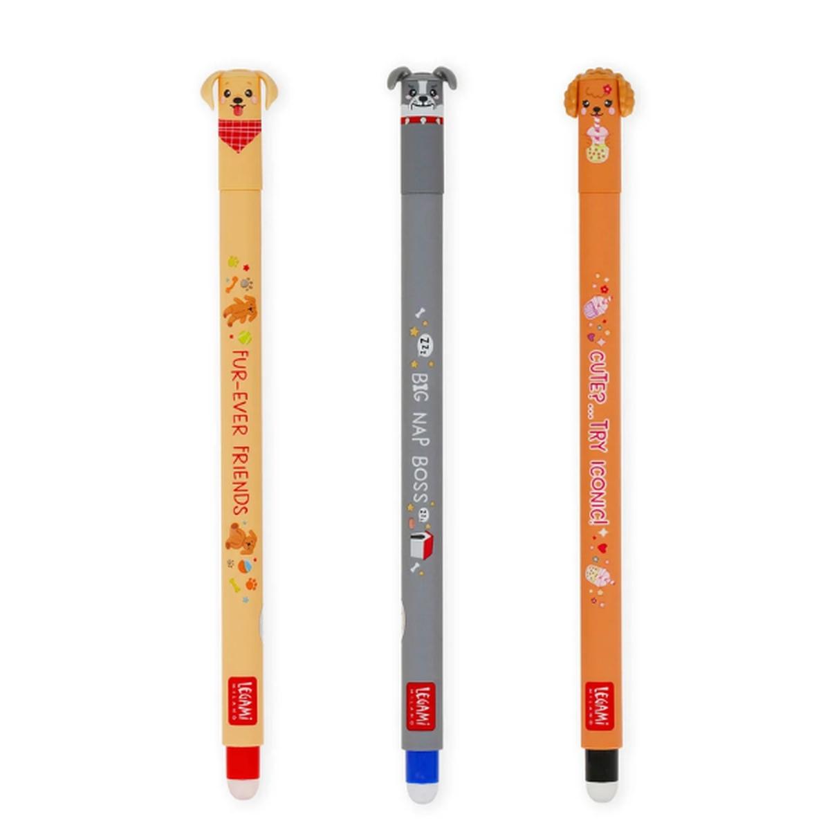 Set di 3 Penne Cancellabili - Erasable Pen - Fur-ever Friends