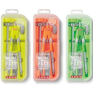 Balaustrone a frizione con aste snodate + prolunga + adattatore + ricambi + temperamine keep colour fluo