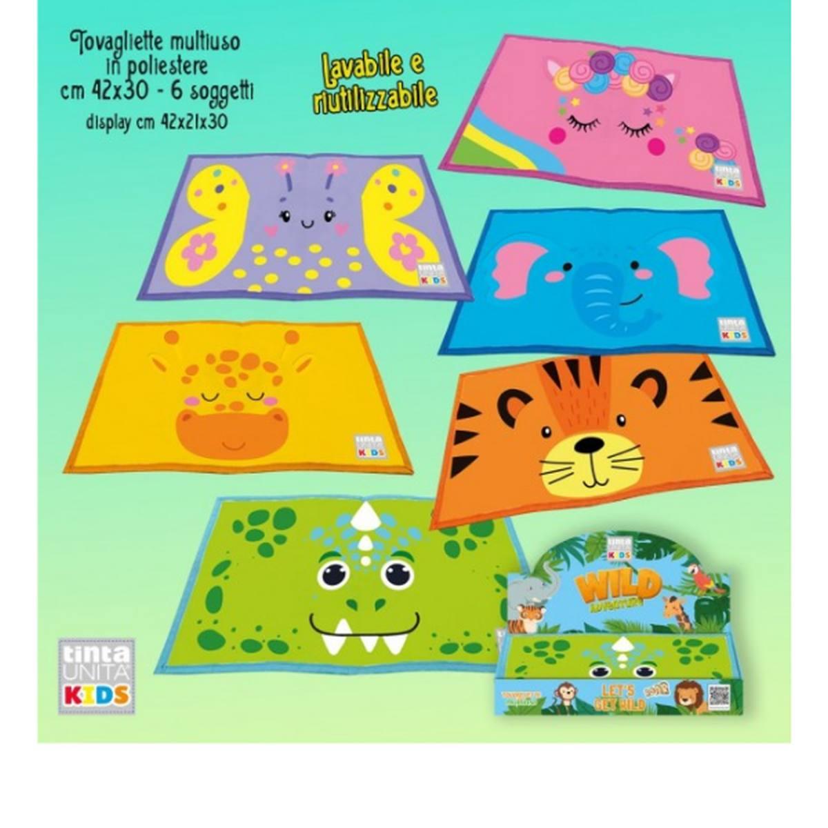 Tovaglietta multiuso tinta unita kids