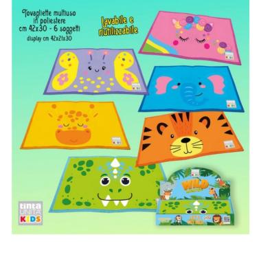 Tovaglietta multiuso tinta unita kids