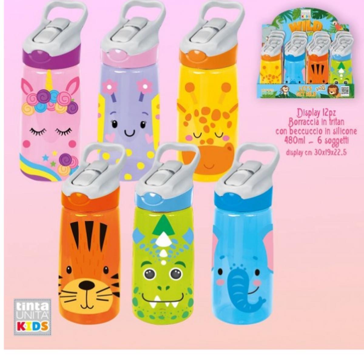 Tinta unita kids borraccia in tritan 480 ml