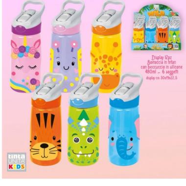 Tinta unita kids borraccia in tritan 480 ml