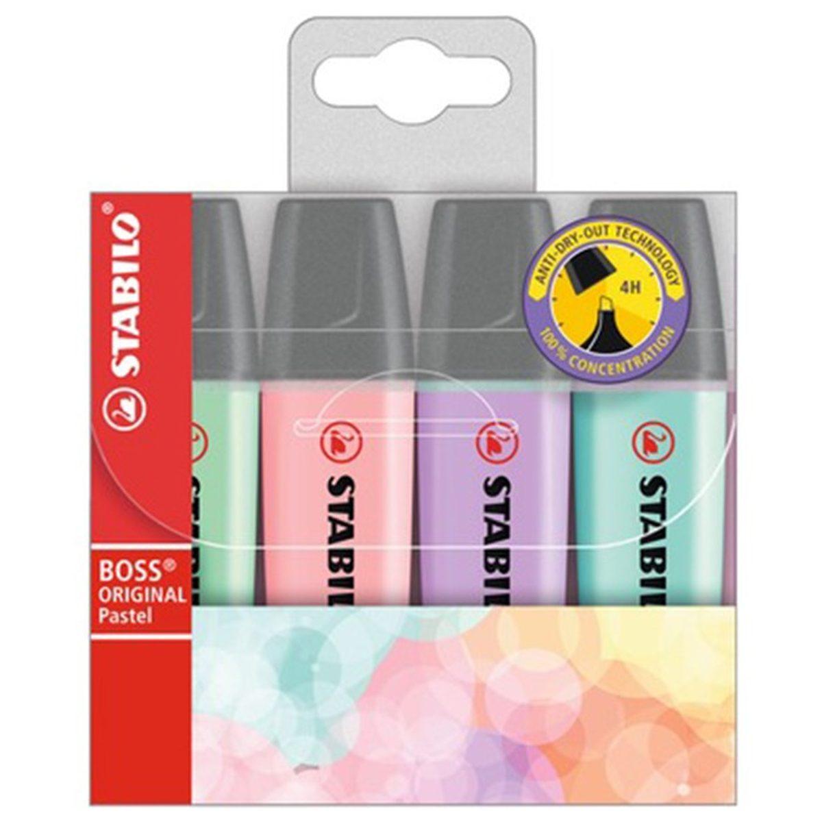Stabilo boss pastel conf. da 4 pezzi 70/4-2