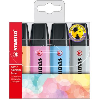 Stabilo boss pastel conf da 4 pezzi 70/4-4