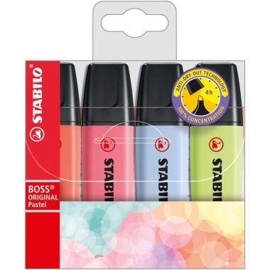 Stabilo boss pastel conf da 4 pezzi 70/4-3