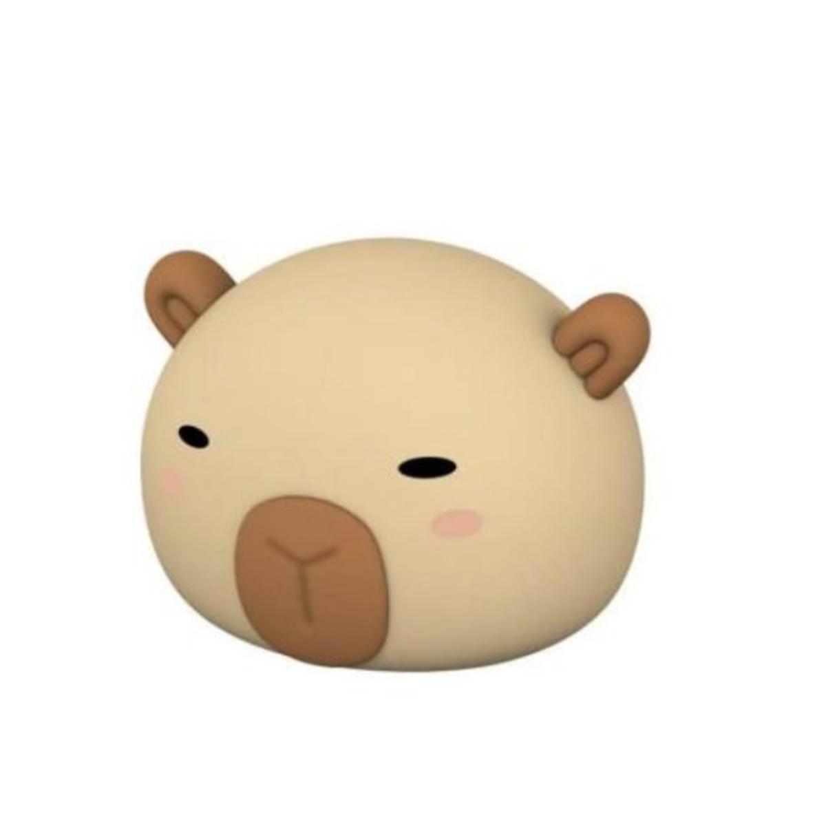 Luce notturna in silicone capybara
