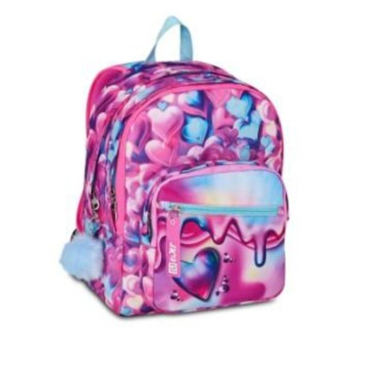 Zaino doppio scomparto sj gang - sj ever pink beat