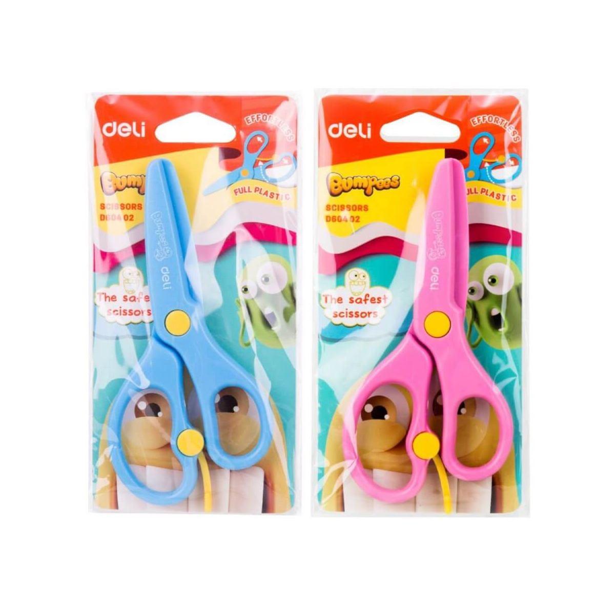 Forbici scolastiche lama in plastica 13 cm Deli