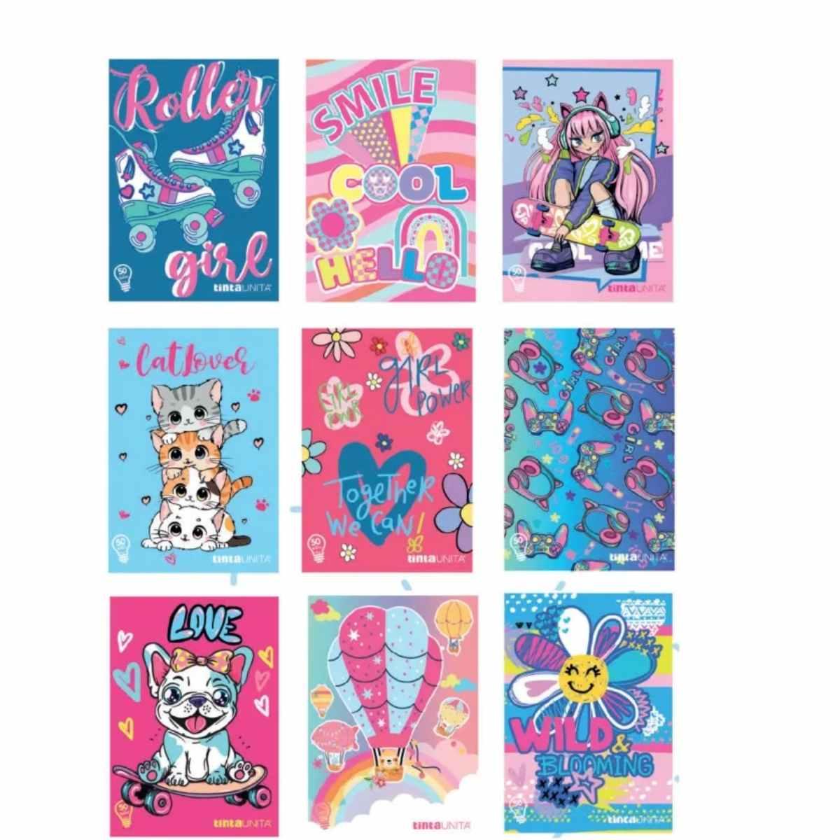 Maxi quaderno a4 tinta unita young girl