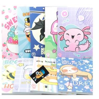 Maxi quaderno a4 tinta unita kawaii