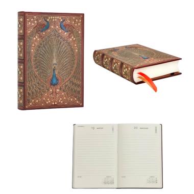 Agenda 2027 giornaliera mini paperblanks i pavoni di hafiz
