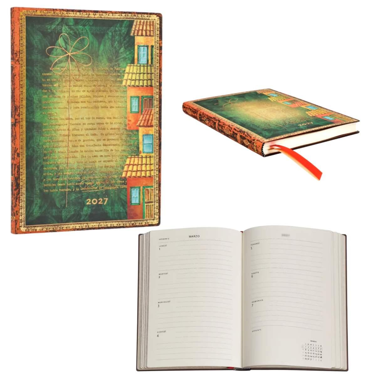 Agenda 2027 settimanale midi paperblanks cent'anni di solitudine