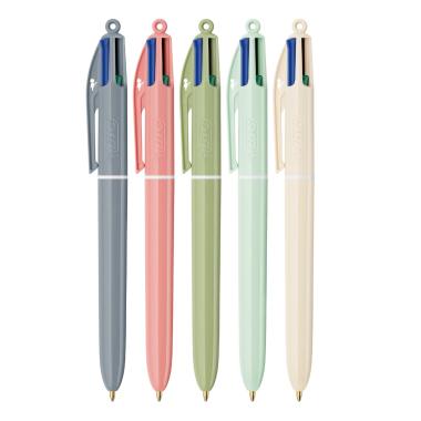 Penna sfera bic 4 colori mineral tones