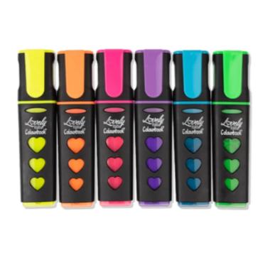 Evidenziatore liquido lovely fluo colourbook