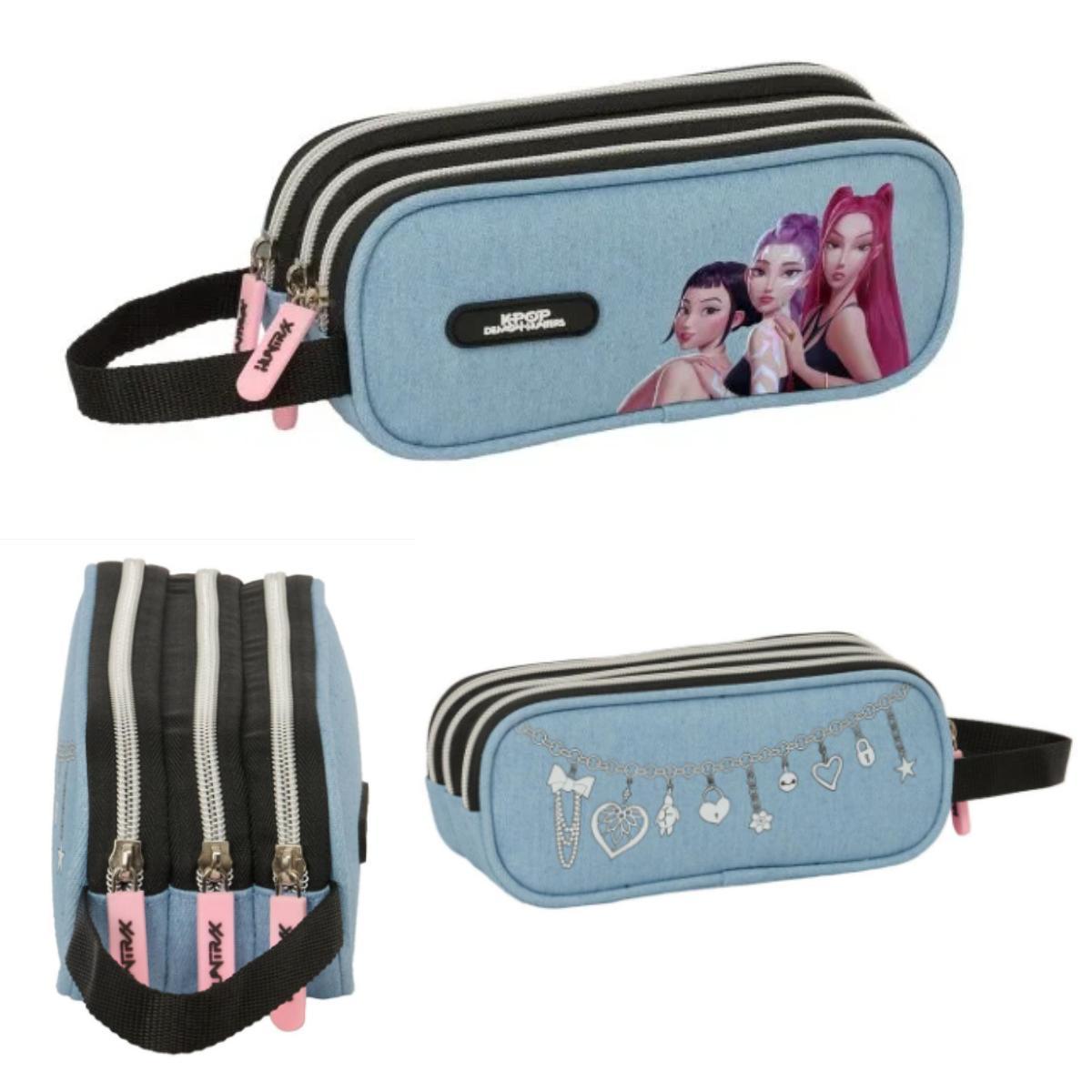 Astuccio triplo Safta KPop Demon Hunters 21 x 7 x 9 cm
