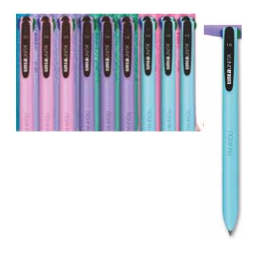 Penna 4 colori tinta unita i'm 4 you 1,0 fashion style
