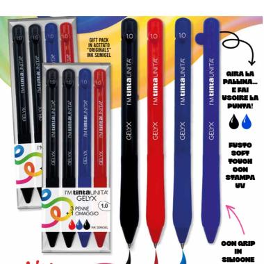 Set 4 penne gelyx classico punta 1,0