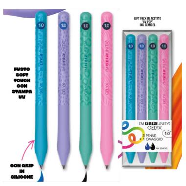 Set 4 penne gelyx fashion punta 1,0