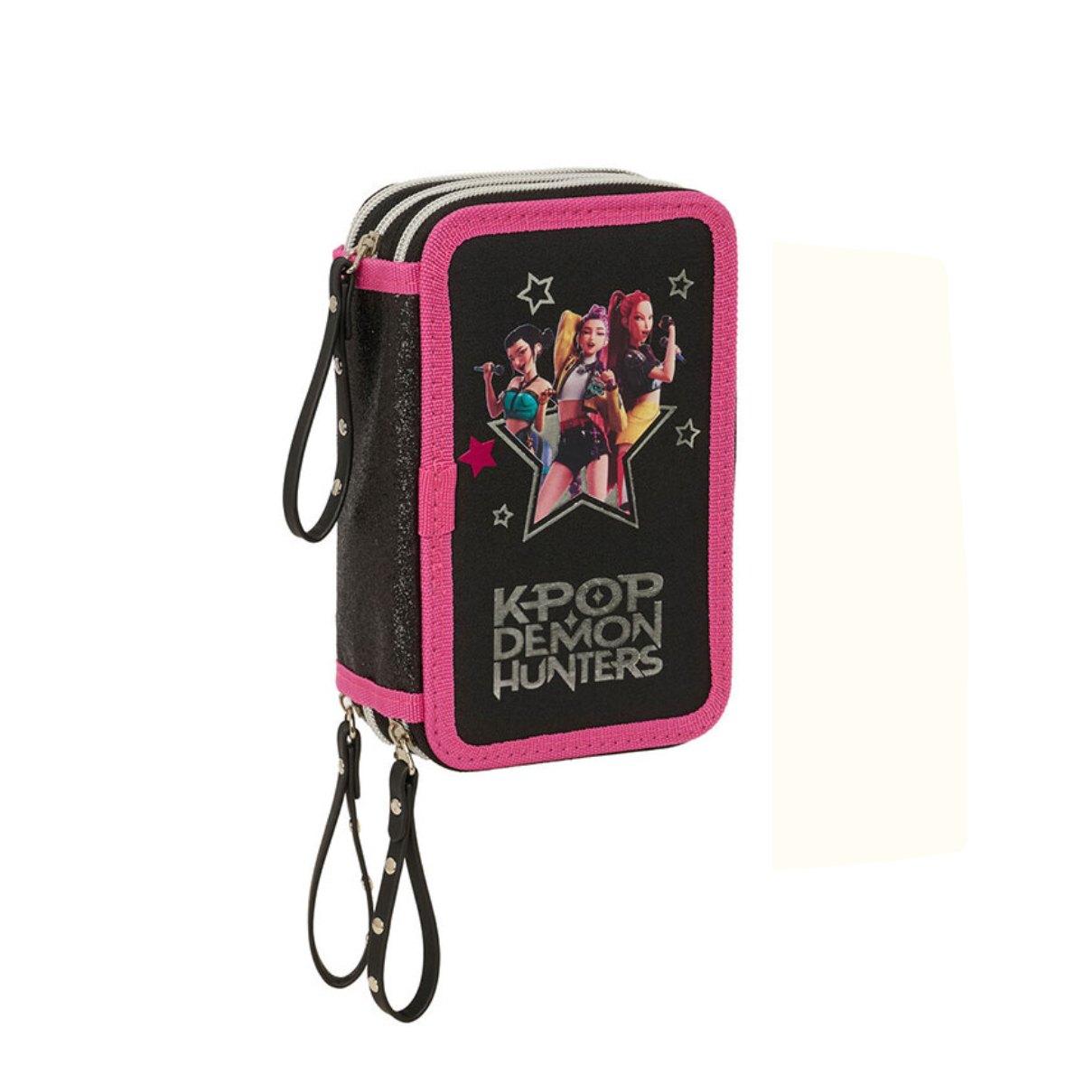 Astuccio 3 Zip  K-Pop Demon Hunters - Energy