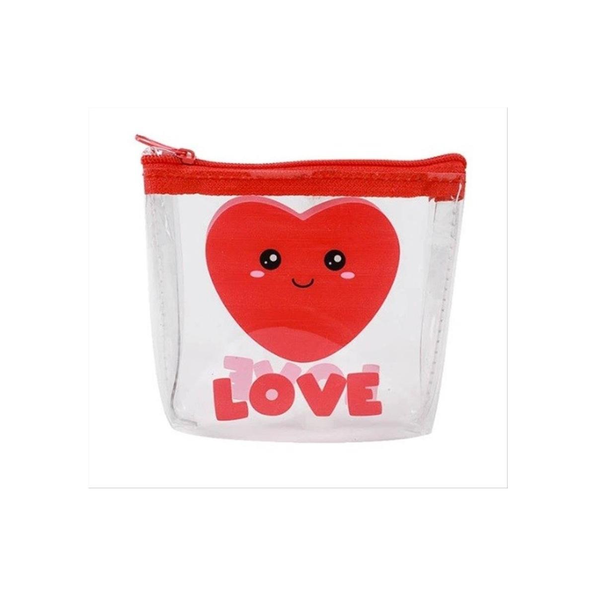 Portamonete in pvc 10,5x9 cm cuore