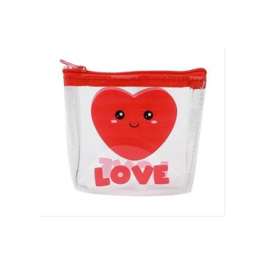Portamonete in pvc 10,5x9 cm cuore