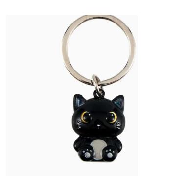 Portachiavi In Metallo Black Cat