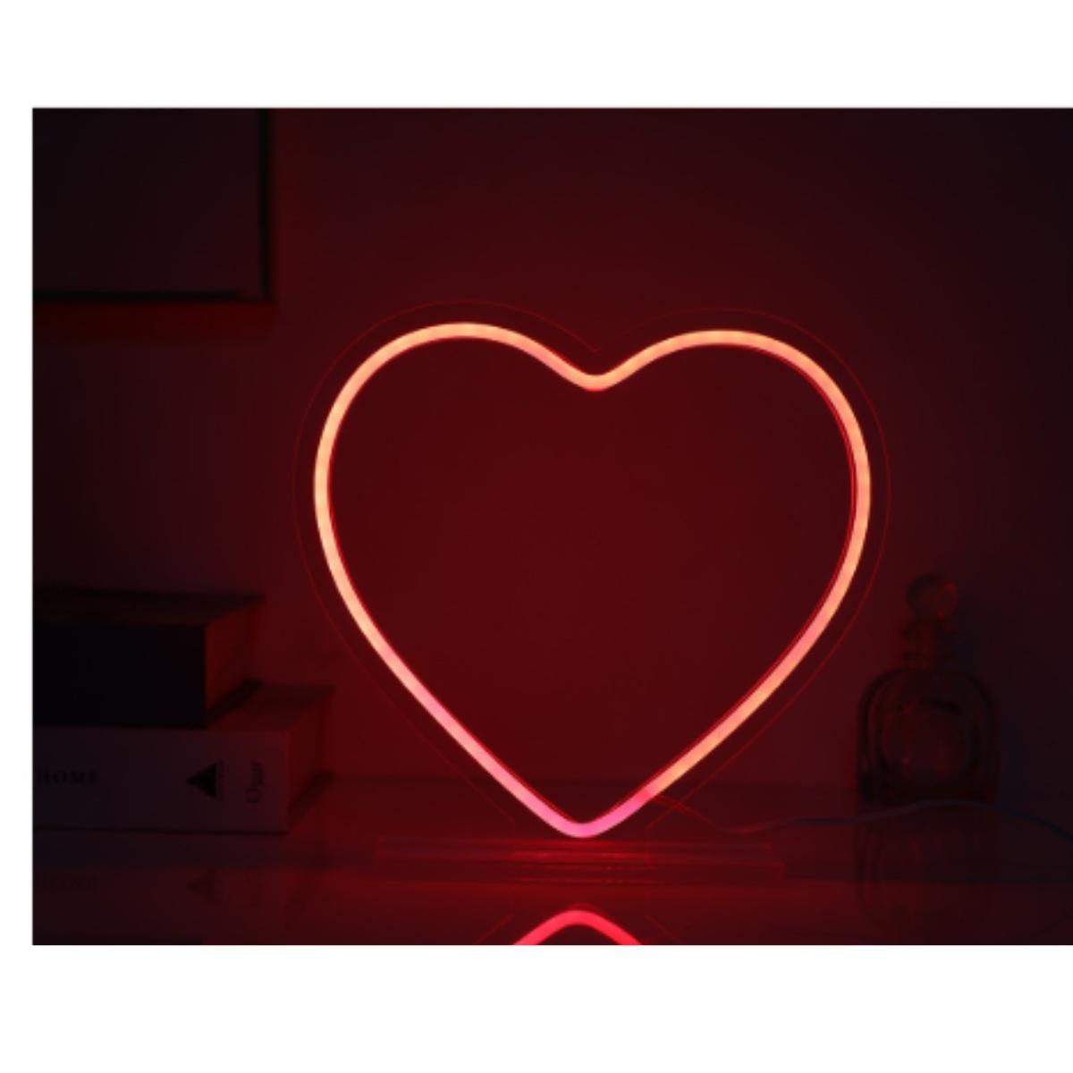 Insegna LED al Neon con CUORE rosso