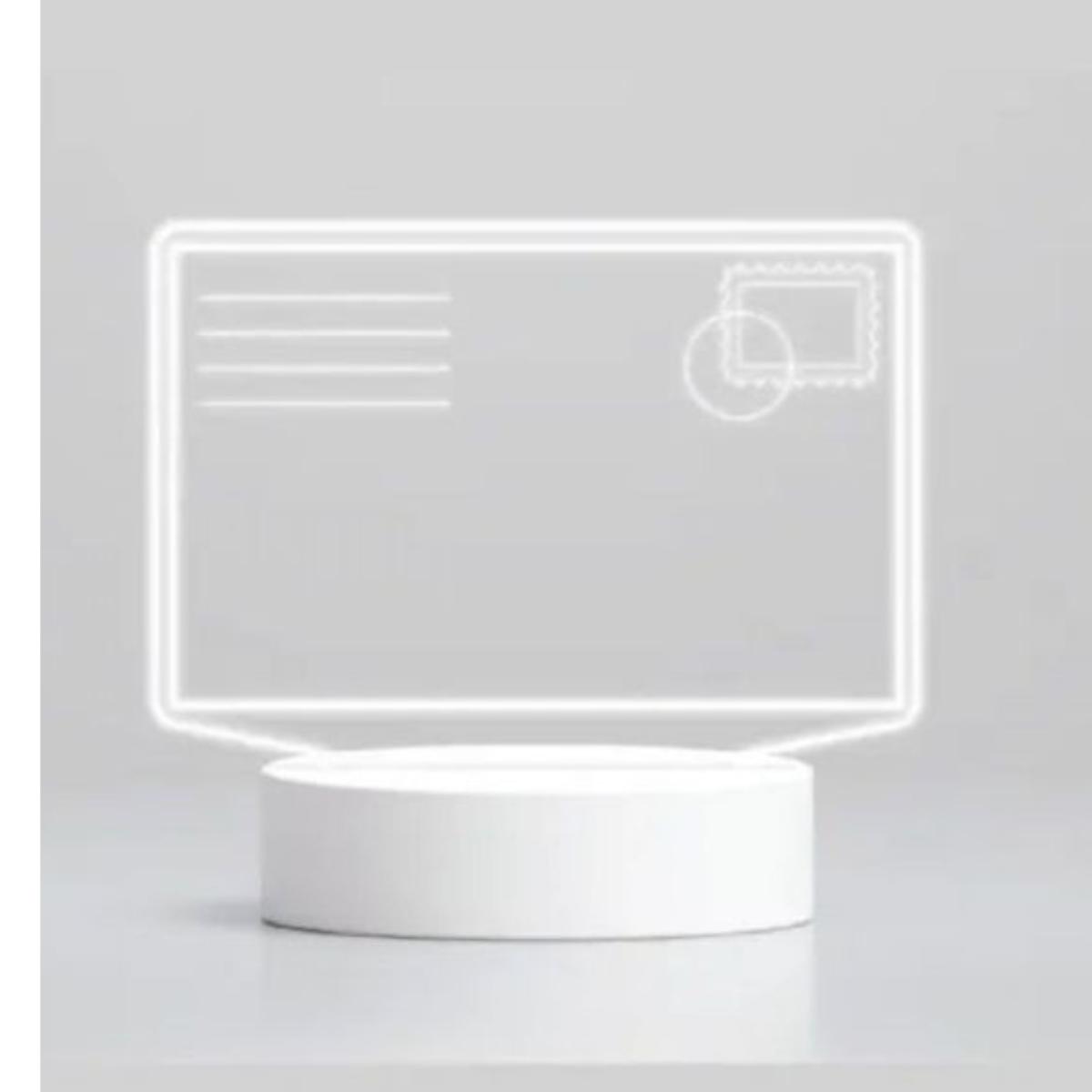 Lampada led message lettera