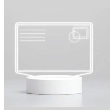 Lampada led message lettera