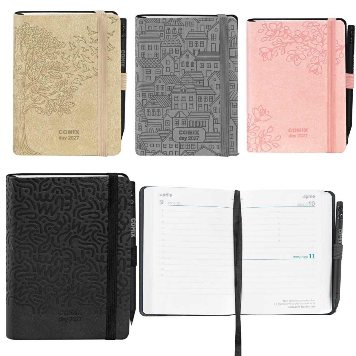 agenda comix special 12 mesi 2027 day mignon con matita