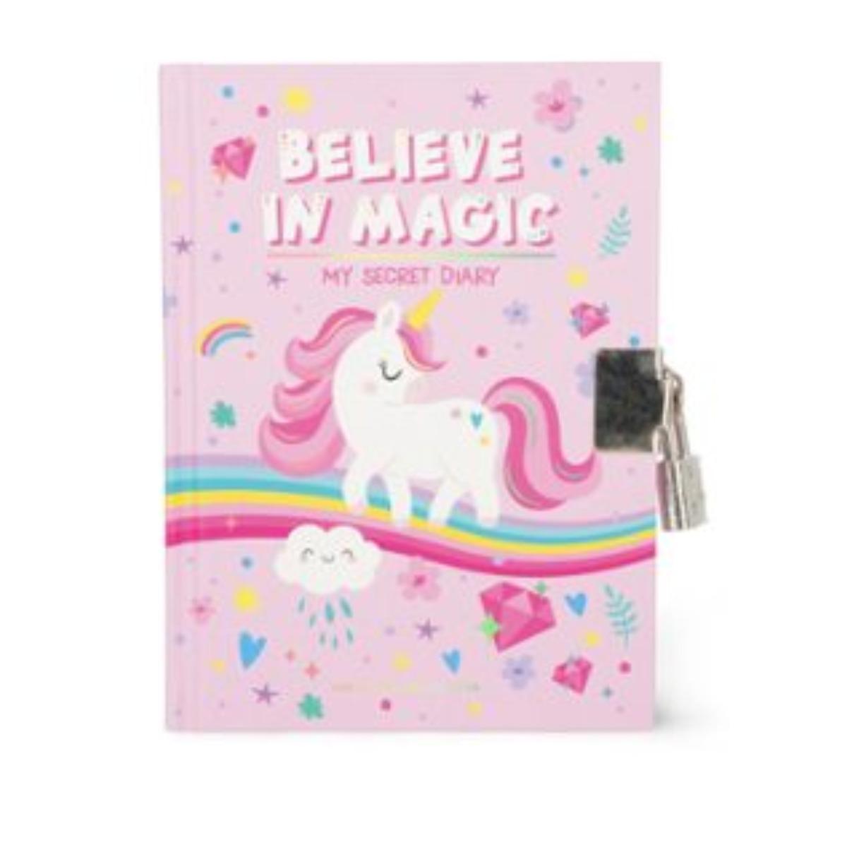 Diario Segreto con Copertina Rigida Illustrata e Lucchetto - Unicorn - My Secret Diary