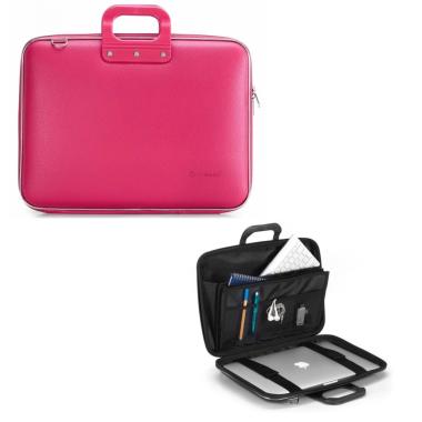 Borsa Bombata Maxi per Laptop 17 46x33 fucsia