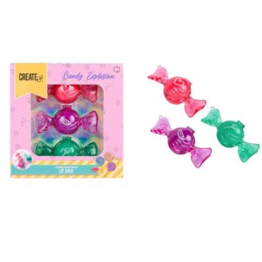 Create It! Candy Caramelle Lip Balm 3 pezzi