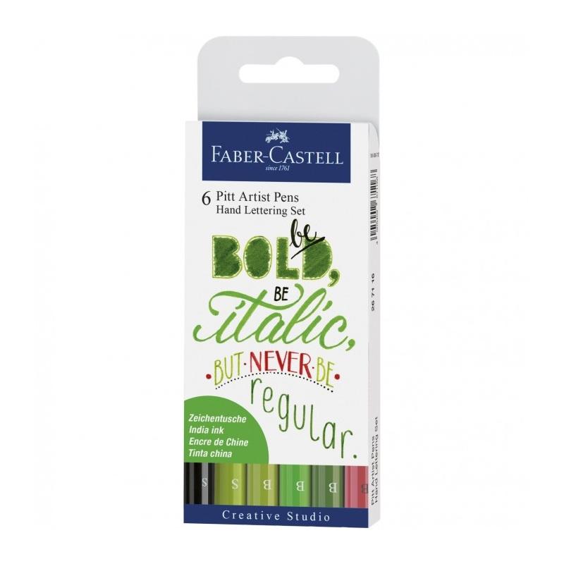 Pitt artist pen faber-castell 6 pz
