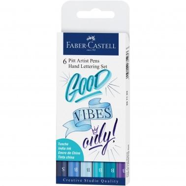 Bustina 6 pitt artist pen hand lettering blue
