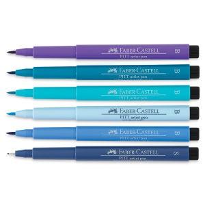 Bustina 6 pitt artist pen hand lettering blue