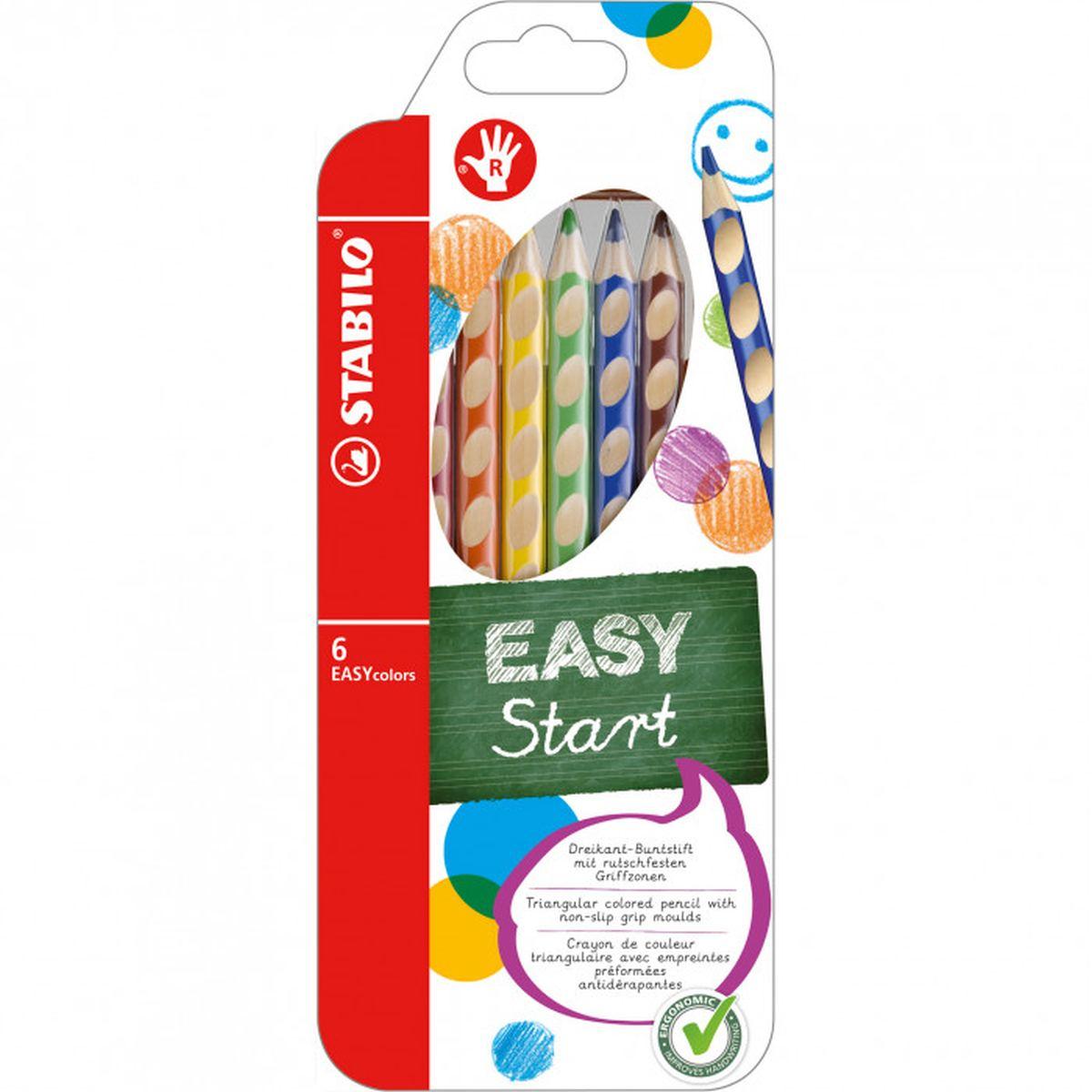 Pastelli stabilo easy per mancini 6pz