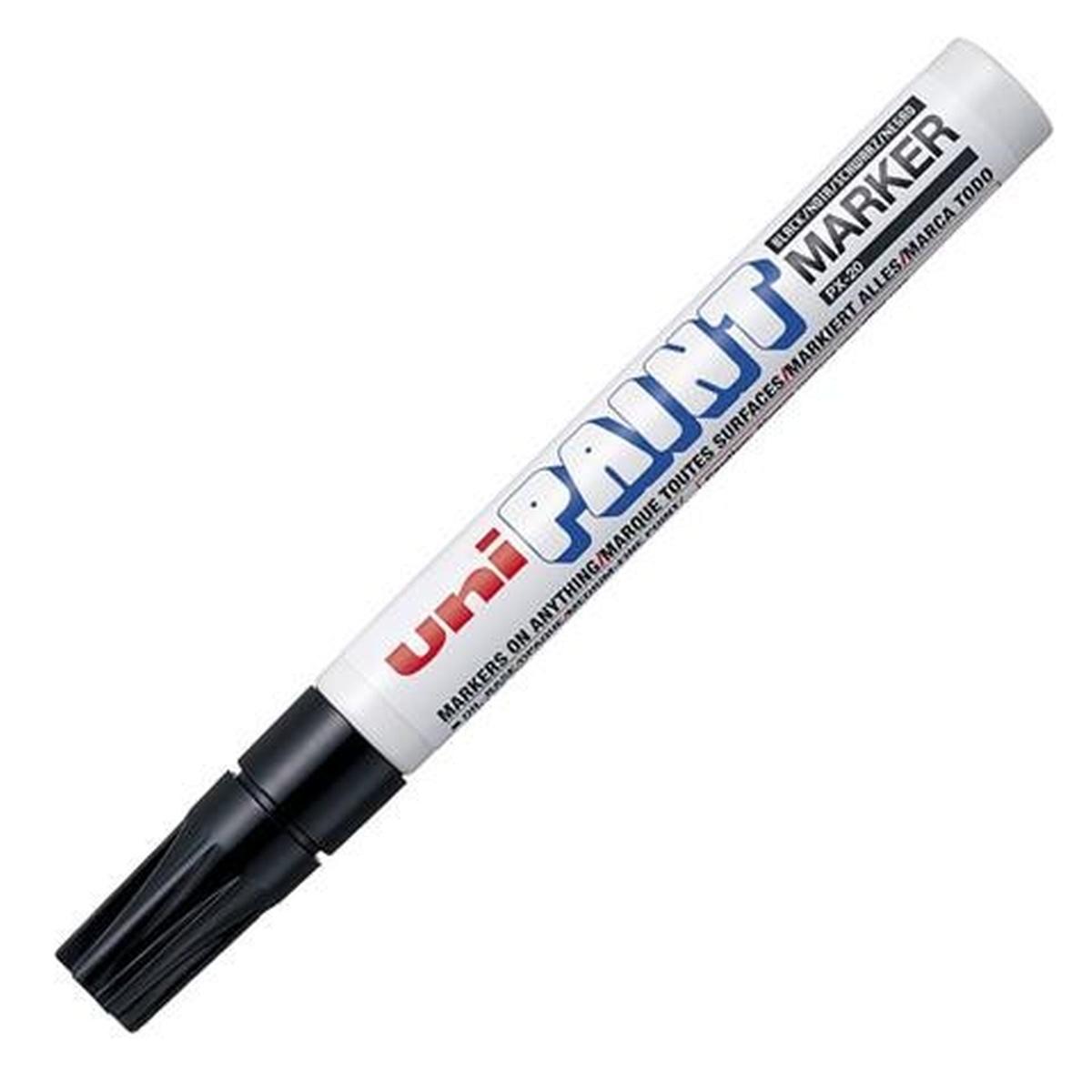 Marcatore a vernice uni paint punta medio nero